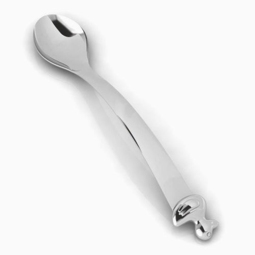 Krysaliis Duck Sterling Silver Baby Feeding Spoon View 1