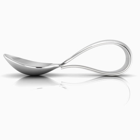 Krysaliis Bent Curved Sterling Silver Baby Spoon View 2