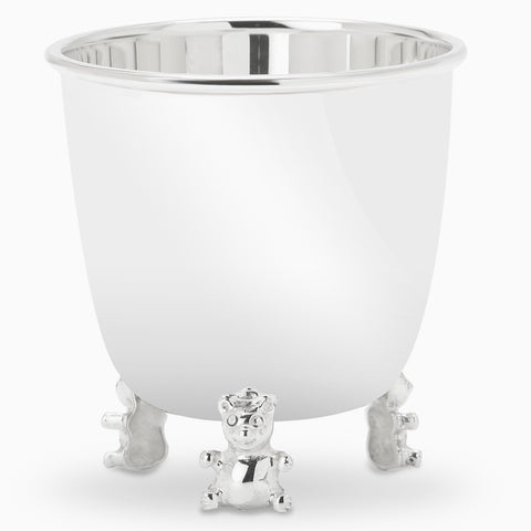 Krysaliis Sterling Silver Baby Cup - Teddy