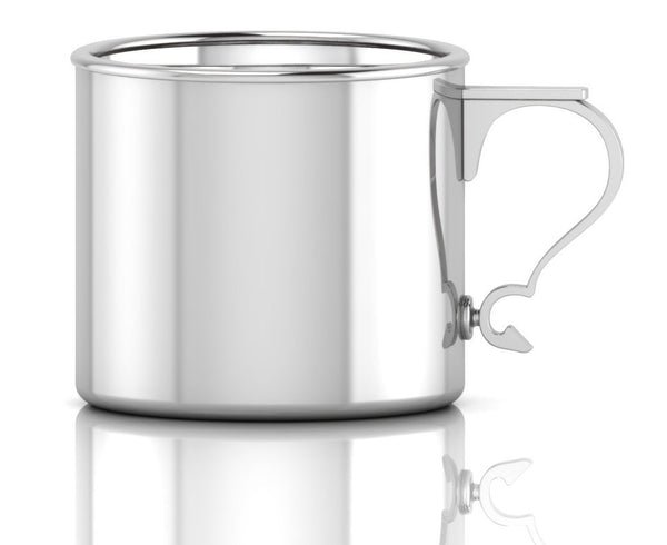 Krysaliis Sterling Silver Modern Handle Baby Feeding Cup