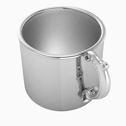 Krysaliis Sterling Silver Classic Victorian Handle Baby Feeding Cup View 2