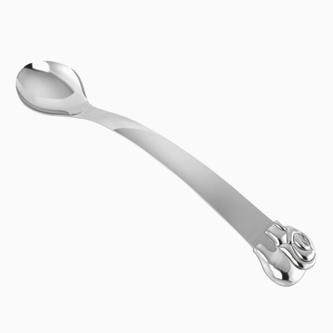 Krysaliis Sterling Silver Elephant Baby Feeding Spoon View 1