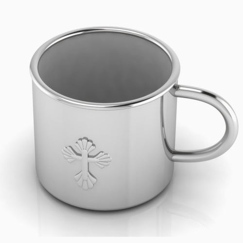 Krysaliis Sterling Silver Cross Baby Cup