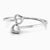 Sterling Silver Adjustable Duo Heart Baby Bracelet Bangle by Krysaliis