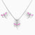 Sterling Silver Butterfly Baby Pendant & Earrings by Krysaliis