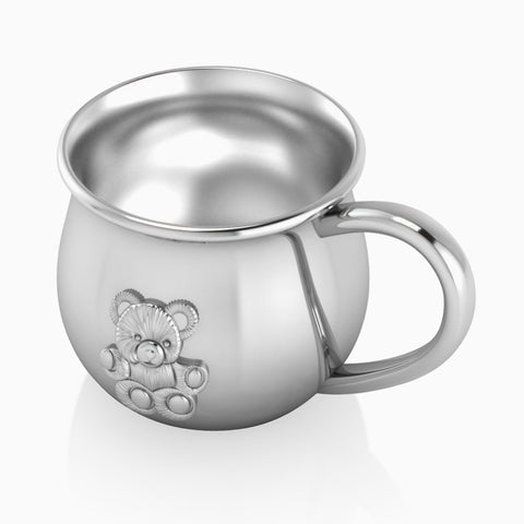 Krysaliis Silver Plated Bear Baby Cup View 2