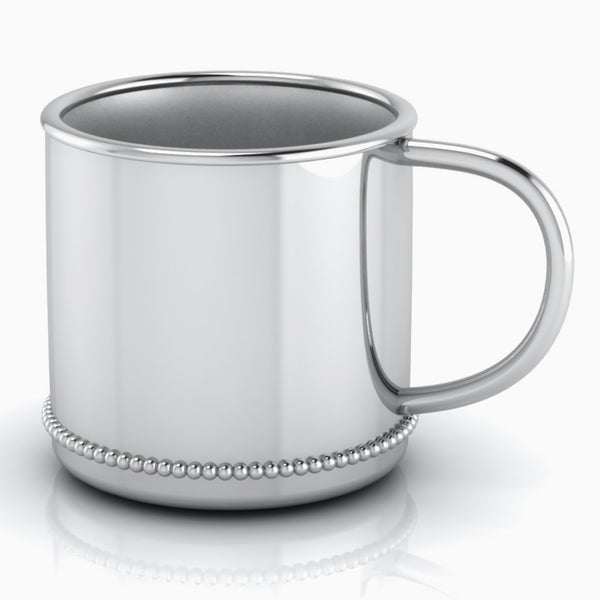 Krysaliis Classic Beaded Silver Plated Baby Cup 