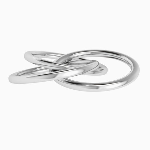 Krysaliis Silver Plated 3 Ring Baby Rattle View 4