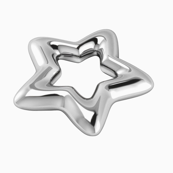 Krysaliis Silver Plated Star Baby Rattle View 1