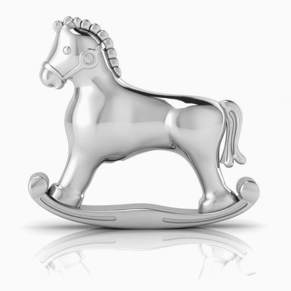 Krysaliis Silver Plated Horse Baby Rattle View 1