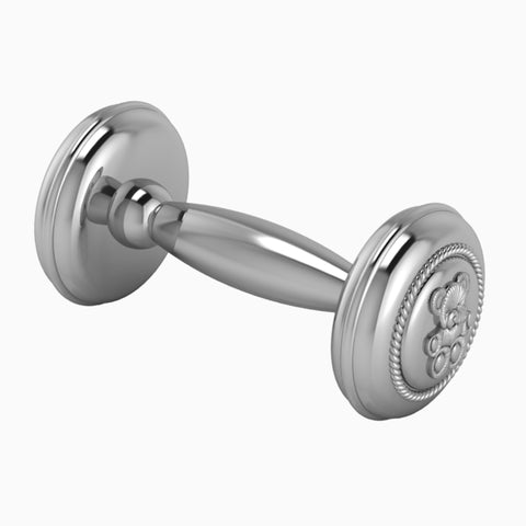 Krysaliis Teddy Silver Plated Teddy Rope Dumbell Rattle View 2