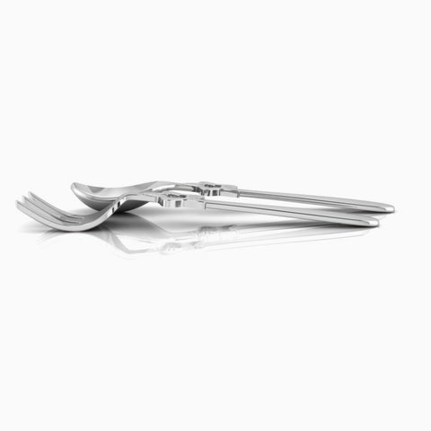 Krysaliis Star Silver Plated Baby Spoon and Fork Set View 3