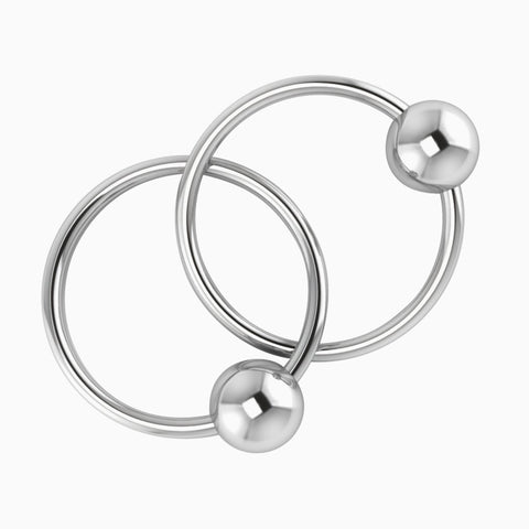 Krysaliis 2 Ring Sterling Silver Teether Rattle View 2