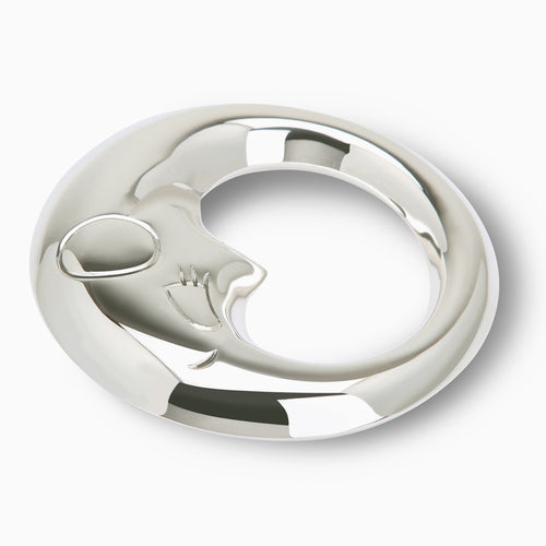 Krysaliis Moon Sterling Silver Baby Rattle