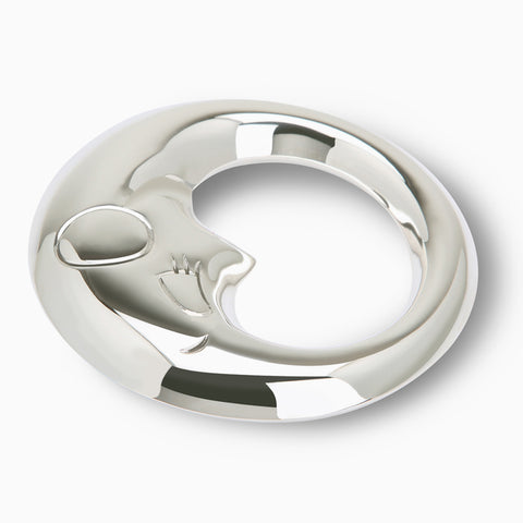 Krysaliis Moon Sterling Silver Baby Rattle