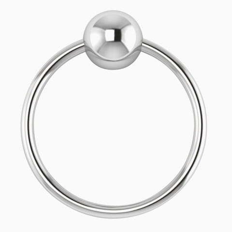 Krysaliis Single Ring Sterling Silver Teether Rattle View 2
