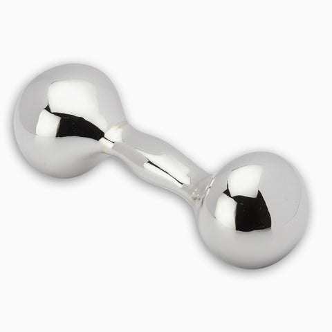 Krysaliis New Generation Sterling Silver Dumbbell Rattle View 2