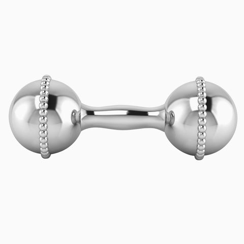 Krysaliis Sterling Silver Mini Beaded Dumbbell View 4