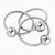 Krysaliis Sterling Silver Three Ring Teether & Rattle View 1
