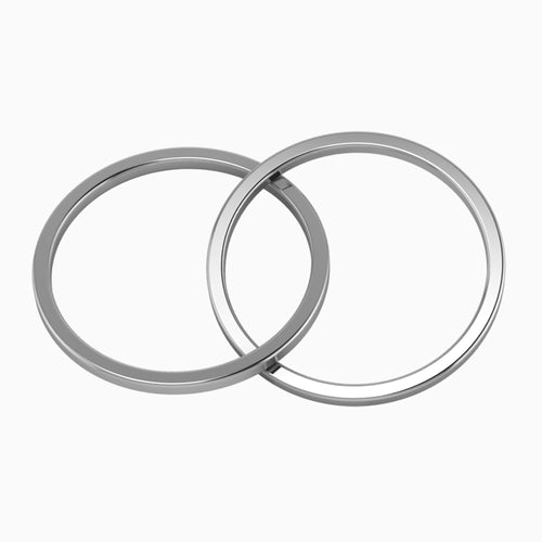 Krysaliis Sterling Silver 2 Ring Teether Rattle View 1