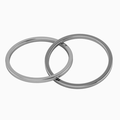 Krysaliis Sterling Silver 2 Ring Teether Rattle View 2