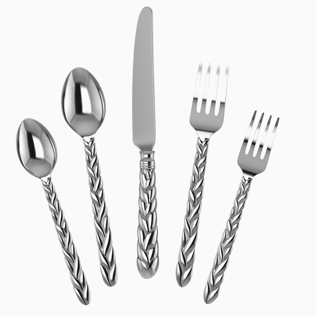 Entwine 5-piece Silver Plate Flatware Set