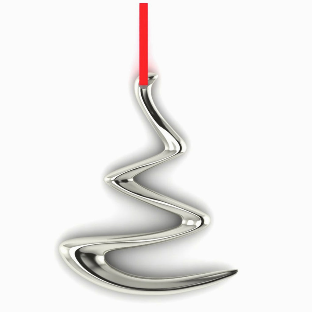 Sterling Silver Fancy Christmas Tree Ornament