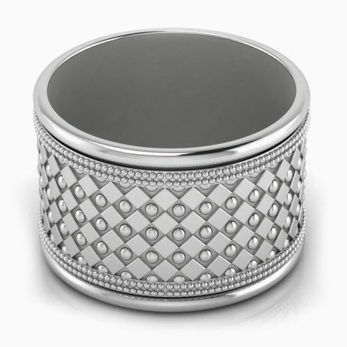 Gothic Silver-plate Napkin Rings by Krysaliis - Set of 4