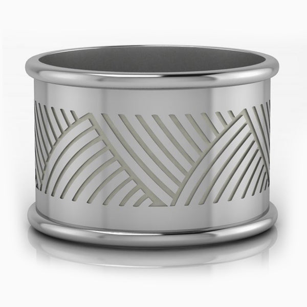 Krysaliis Trigono Silver-plate Napkin Ring â€“ Set of 4