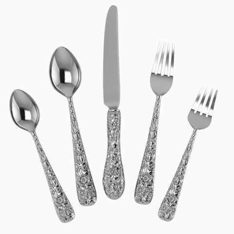 Krysaliis Imperial 5-piece Silver Plated Flatware Set
