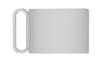 Krysaliis Sterling Silver Classic Engravable Belt Buckle - Small