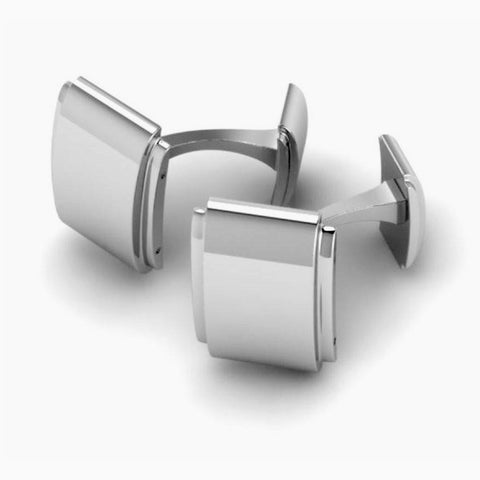 Krysaliis Edgy Gloss Sterling Silver Cufflinks