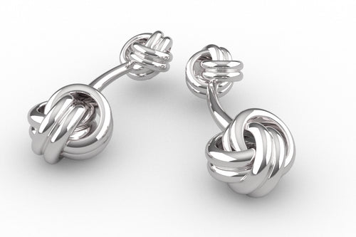 Krysaliis Sterling Knot Cufflinks