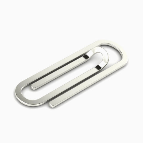 Paper Clip Sterling Silver Money Clip by Krysaliis