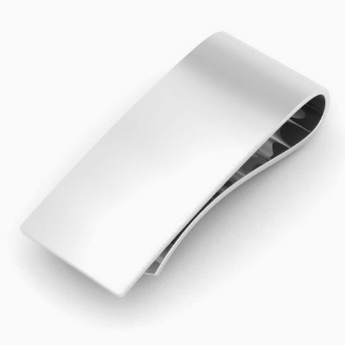 Classic Rectangle Sterling Silver Money Clip by Krysaliis