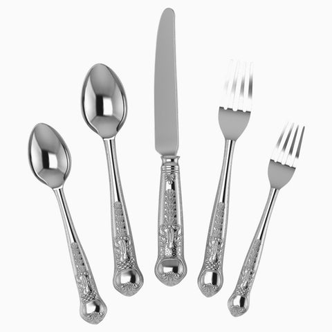 Imperial 5-piece Silver Plate Flatware Set by Krysaliis