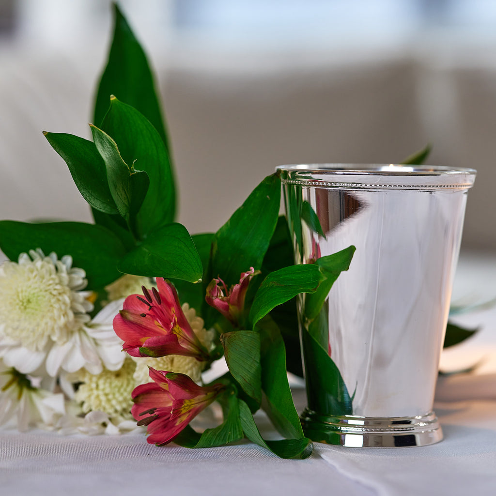 Silverplate Beaded Mint Julep Cup