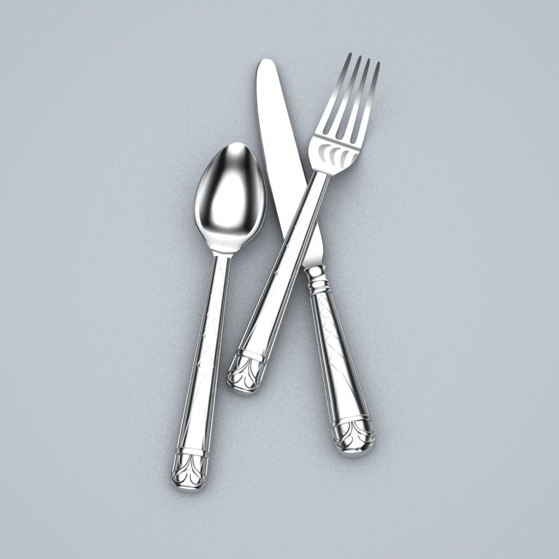 Remolino 3-piece Sterling Silver Flatware Set