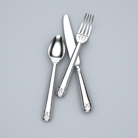 Regence 3-piece Sterling Silver Flatware Set by Krysaliis