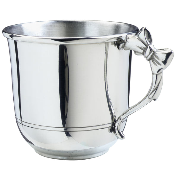 Salisbury Pewter Baby Cup with Bow Handle