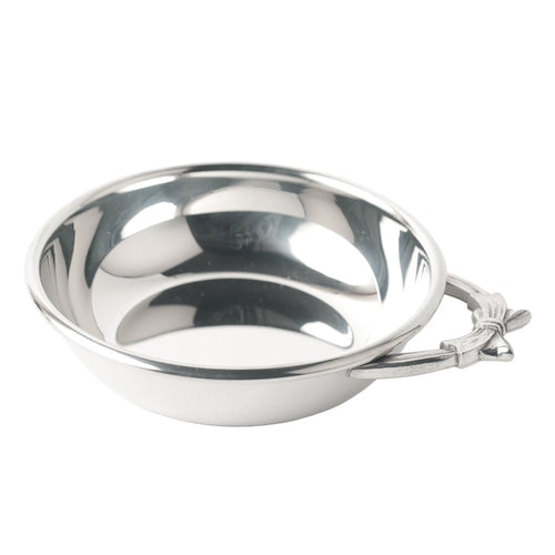 Salisbury Silver-plated baby porringer with bow handles