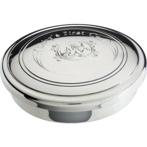 Salisbury Pewter Baby's First Curl Box with Light Blue Liner