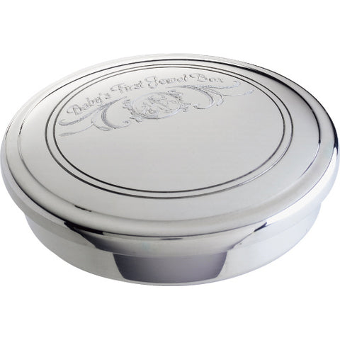 Salisbury Pewter Baby's 1st Jewel Box with Light Blue Liner