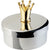Salisbury Pewter Keepsake Box with Goldplate Crown on Top