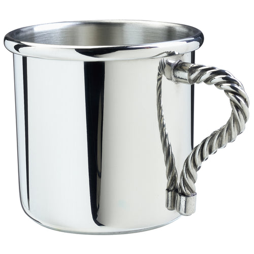 Salisbury Rope Handle Pewter Baby Cup - 5 oz