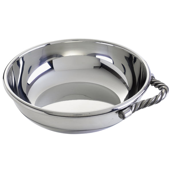 Salisbury Silver-plated baby porringer with rope handles