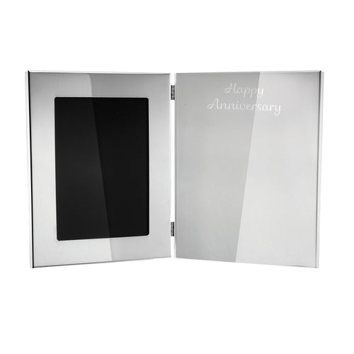 Salisbury Pewter Picture Frame Guest Book With Happy Anniversary in 8" x 10"