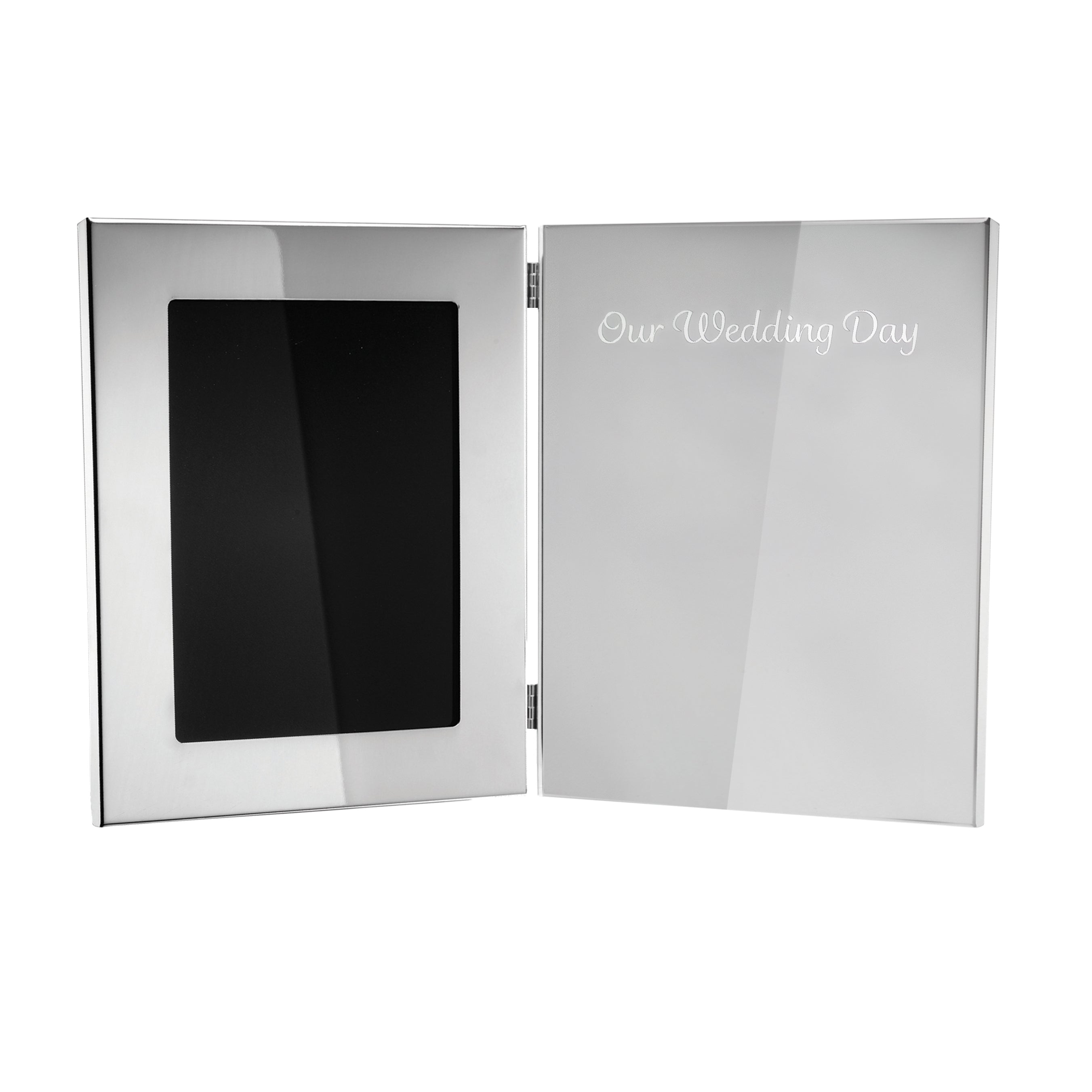 Salisbury Wedding Guest Book Picture Frame - All Silver Gifts