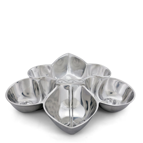 Arthur Court Fleur De Lis Serving Bowl 4 Compartment