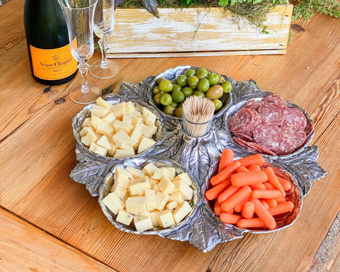 Arthur Court Artichoke 5 Section Snack Tray